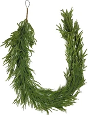 9 FT Real Touch Norfolk Pine Garland Artificial Christmas Greenery