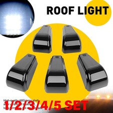 Car Truck White Led Cab Lights Solar Roof Top Clearance Lights Universal 1-5set