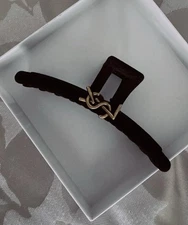 ySL Yves Saint Laurent Velvet Hair Clip