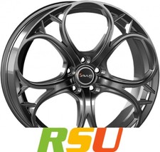 4x Avus Racing AC-520 anthracite 8.5x20" ET31 LK5 110 ML 65.1 Alufelgen 20 Zoll