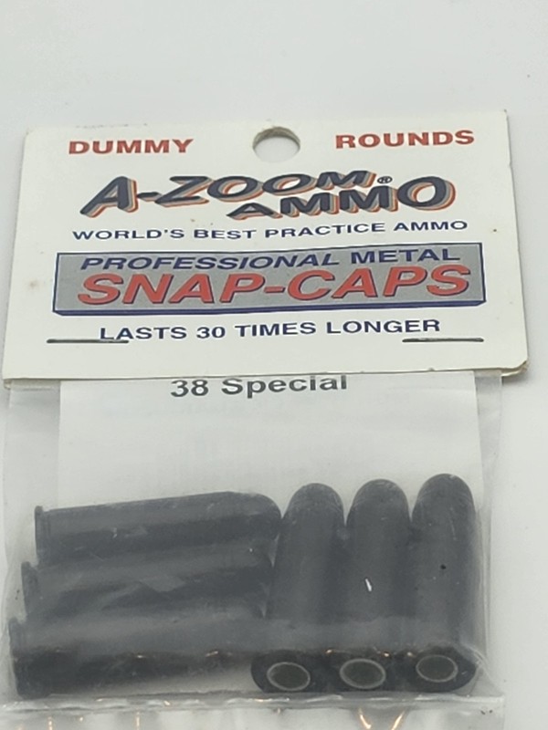 New A-ZOOM 38 special  Aluminum Snap Caps   SET of 6  Inert Dummy Rounds