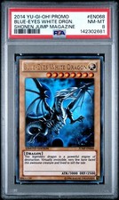 PSA 8 - Yu-Gi-Oh Card - JUMP-EN068 - BLUE-EYES WHITE DRAGON ultra holo - NM-MT