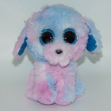 NEW Ty Beanie BOOS FLORA the multi-colored dog 6"