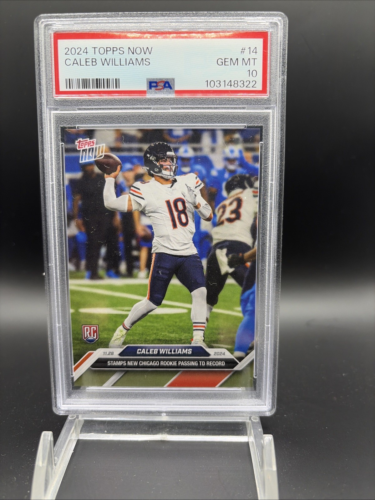 Caleb Williams Topps Now #14 Base