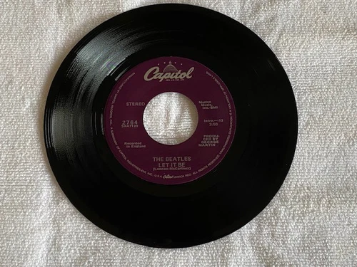 Beatles - Let It Be/ You No My Name. 1988 7, 45 RPM Vinyl. Clean. VG+