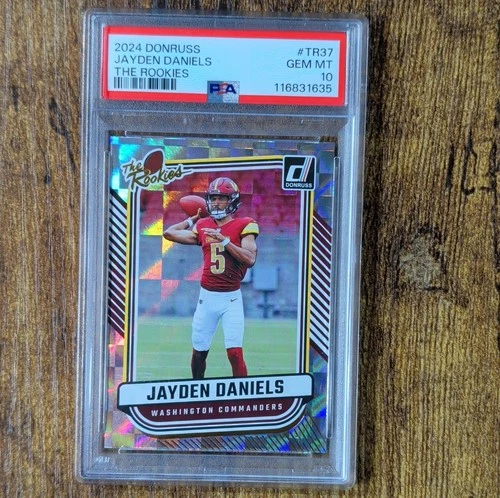 Panini Donruss The Rookies Jayden Daniels TR-37 Commanders PSA 10