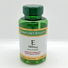 Nature’s Bounty Vitamin E 400 IU 120-ct Softgels – New