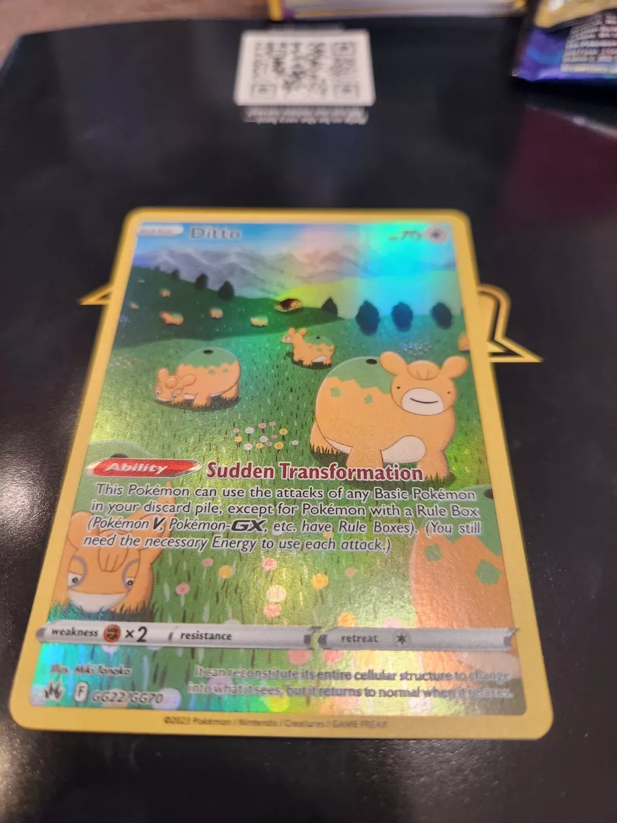 Pokémon TCG Ditto Crown Zenith - Galarian Gallery GG22/GG70 Holo Ultra  Rare, NM