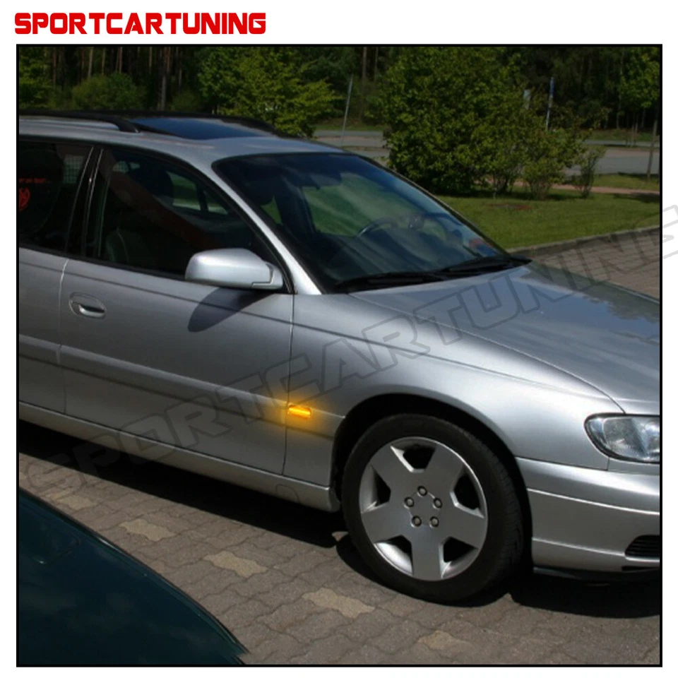 Dynamic LED Bumper Turn Signal Light For 1994-03 OPEL Omega B Caravan Saloon V94 Foto 3 de 4