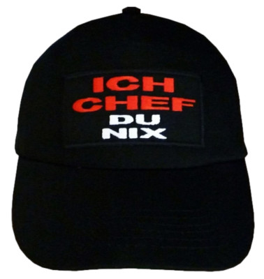 Original 5 Panel Baseball Cap Embroidered with I Chef Du Nix (661)