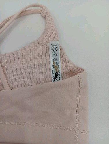 Athleta Girl Upbeat Sports Bra 2.0 L/12 Large Bundle of 2 Blush Pink-AD5 - Picture 5 of 6