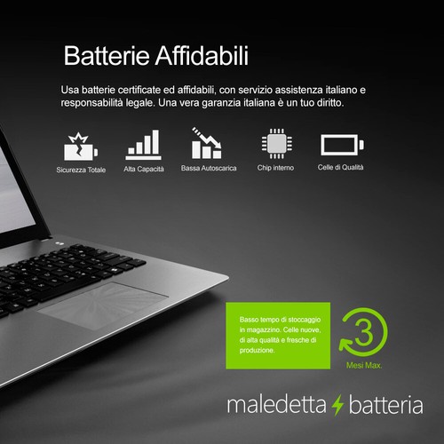 Batteria NERA 10.8-11.1 V 5200 mAh per Acer Travelmate P453-M - Foto 7 di 9