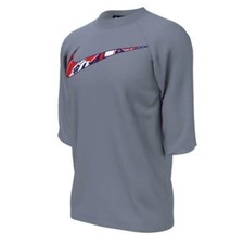 Nike Swim Boys Americana Short Sleeve Hydroguard Ashen Slate Medium