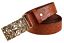thumbnail 20  - QHA Womens Designer Genuine Leather Belt Floral Design Casual Pin Buckle