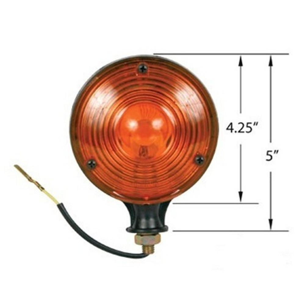 Universal Amber Warning Light 12 Volt Fits John Deere IH Fits Ford