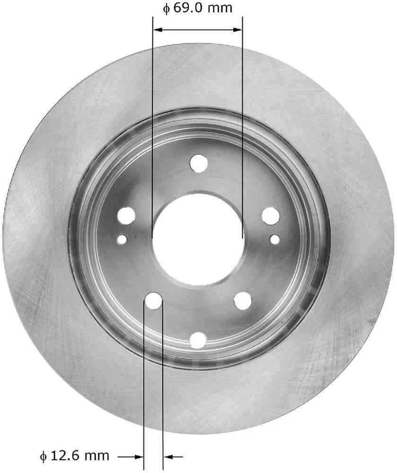 Rotor de freno de disco para Mitsubishi Eclipse Galant Bendix 2006-2012 Foto 2 de 3