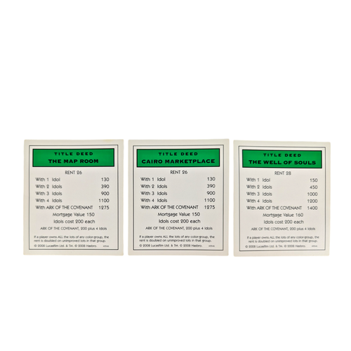 Monopoly Indiana Jones Replacement Pieces - YOU CHOOSE - Picture 30 of 37