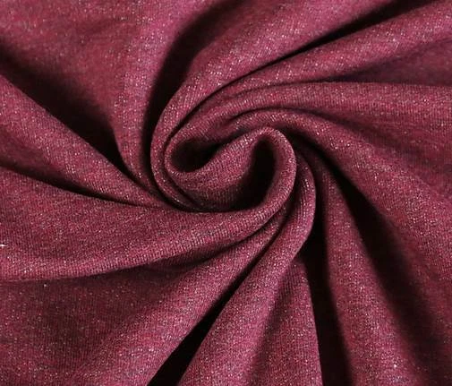 SWAFING SWEAT Sweatshirt Stoff Melange Hoodie kuschlig weich BORDEAUX EUR 14,98/m