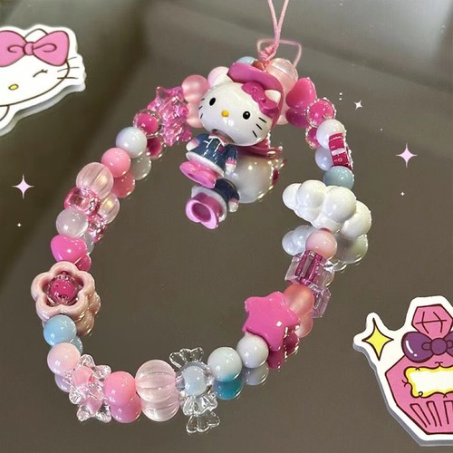 kitty Love Angel KT chaîne de téléphone perlée accessoires téléphone chaîne suspendue - Photo 18 sur 24
