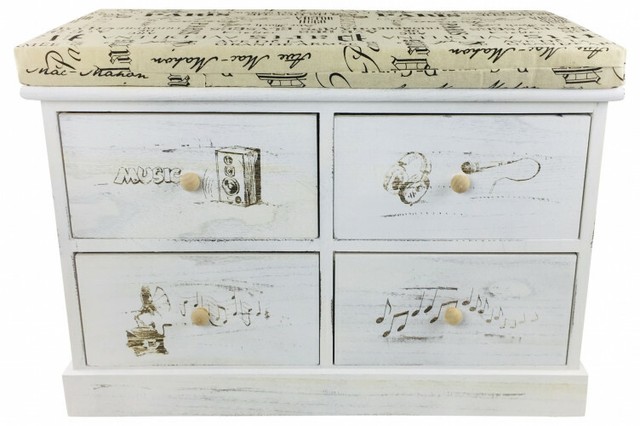 Vidaxl Sideboard White Mdf French Style Cabinet Storage Cabinet