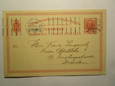 Brevkort Danmark, Verdenspostforeningen, 10 &Ouml;re,4.4.11 nach Dresden