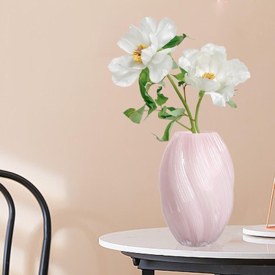 Vase à fleurs en spirale, support de fleurs séchées, Pot de fleur en verre,