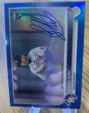 2022 Topps Chrome Blue Refractor /150 Jose Siri  Rookie Card Auto HOUSTON ASTROS