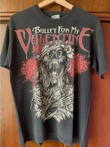 Bullet For My Valentine Band Retro Style 90s Black Unisex T shirt Reprint S-5XL