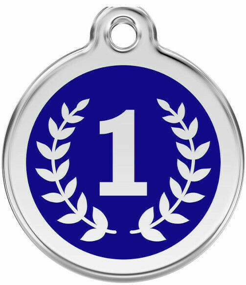 Red Dingo Enamel Dog Cat ID Tags Winner UK