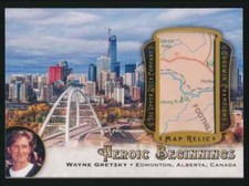 2022-23 Goodwin Champions Historic Beginnings Map Relic #HB-WG Wayne Gretzky