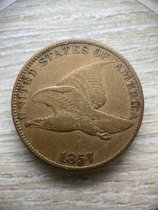 1857 Flying Eagle Cent Penny Copper Nickel Great Details ...