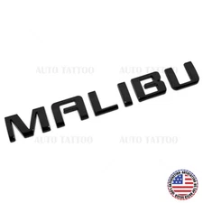 Chevy Malibu Trunk Lid Door Letter Emblem Logo Badge Nameplate Gloss Black Sport