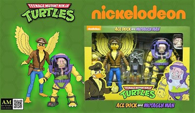 NECA TMNT - NICKELODEON - ACE DUCK & MUTAGEN MAN - 2.PACK FIGUR - NINJA TURTLES