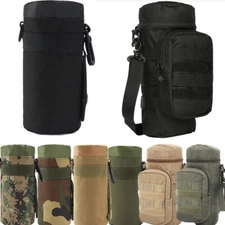 Tactical Military Water Bottle Bag Kettle MOLLE Pouch Sport Climbing Hiking Gear