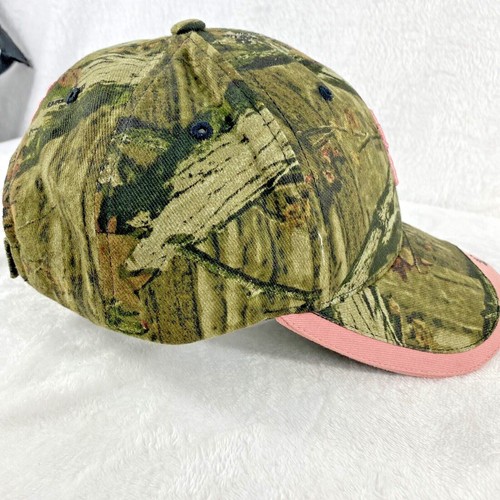 Browning Gunner Pink/Camo Mossy Oak Breakup Infinity Camo Hat/Cap Adj. - Picture 4 of 8