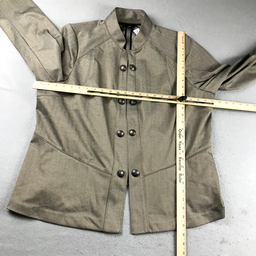 Lane Bryant Coat Womens 22 Regular Brown Button Up Jacket NWT - Picture 5 of 9