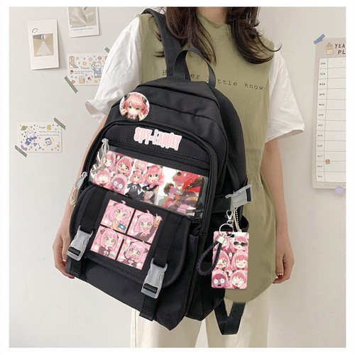 Anime SPY×FAMILY Anya Forger Cosplay School Bag Travel Backpack BookBag Rucksack - Picture 2 of 13
