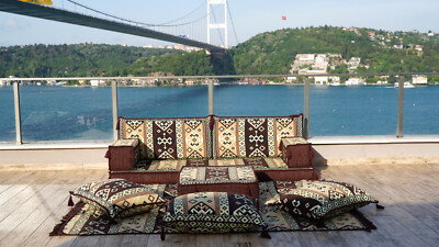 Arabic Floor Sofa, Pallet Sofa, Moroccan Rug, Sofa and Loveseat Set, Turkish Rug