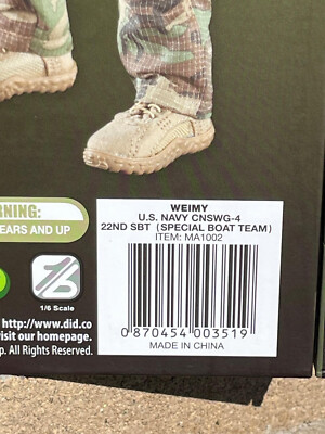 1/6 DID MA1002 US Navy Cnswg-4 22nd SBT Special Boat Team 1/6 DID MA1002 US Navy Cnswg-4 22nd SBT Special Boat Team