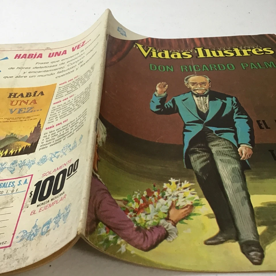 1966 COMICS MEXICANOS ESPAÑOLES VIDAS ILUSTRES #130 DDON RICARDO PALMA NOVARO MÉXICO Foto 3 de 4