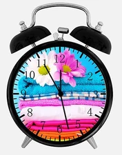 Clean Home Alarm Desk Clock 3.75" Home or Office Decor E456 Nice For Gift