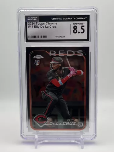 Elly De La Cruz ROOKIE CGC 8.5 MINT+ - 2024 Topps Chrome #44 Reds