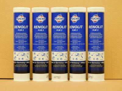 Fuchs Renolit FLM 2 5 x 400g EP Lithium Fett MOS2 + Fettpresse 3144