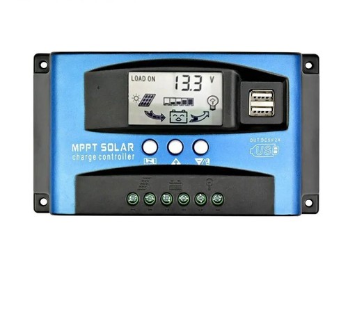 Solar Panels Output Charge Controllers Dual USB LCD 12V 24V 30A/40A/50A/60A/100A