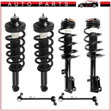 Front & Rear Complete Struts & Sway Bar End Links for 2011 - 2019 Dodge Journey