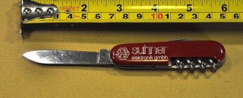 "VICTORINOX" WAITER RED FOLDING POCKET SWISS ARMY c. 1981's KNIFE - Picture 3 of 12