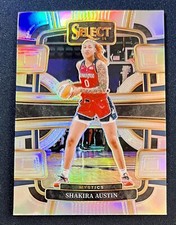 Shakira Austin 2023-24 Panini Select WNBA SILVER PRIZM CONCOURSE #17 MYSTICS