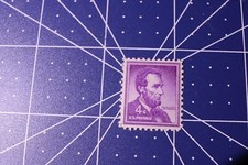 Abraham Lincoln Rare purple 4 cent stamp (read below)
