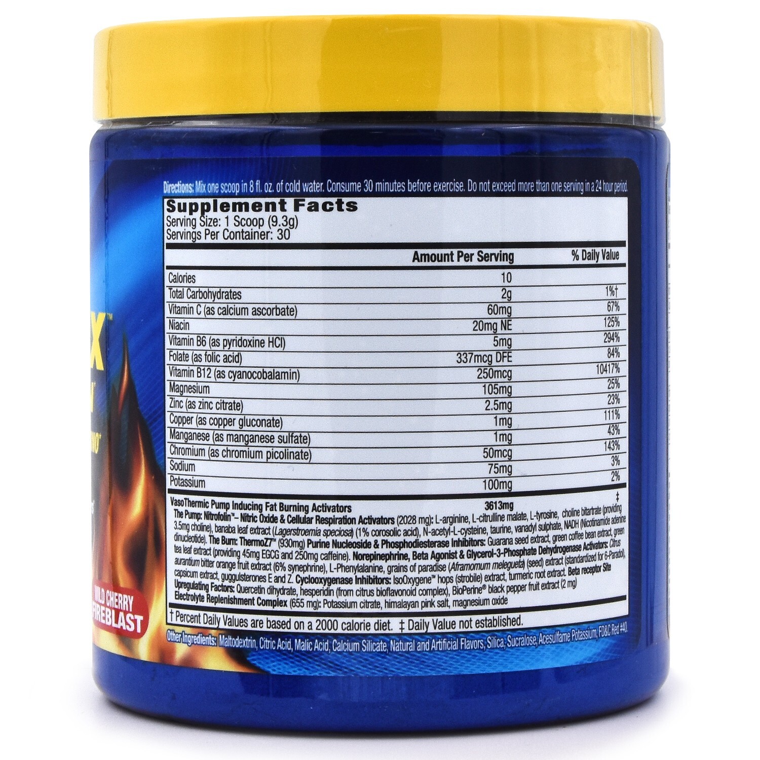 MHP Anadrox PUMP & BURN Preworkout (Cherry 30srv) Nitric Oxide Fat