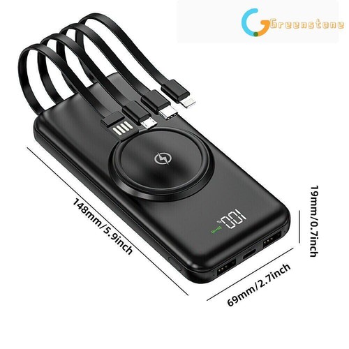 9000000mAh Portable Power Bank Wireless Charger Fast Charging Magnetic Charger - Picture 6 of 21